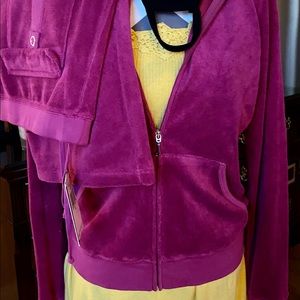 JUICY COUTURE Terry cloth zip hoodie XL